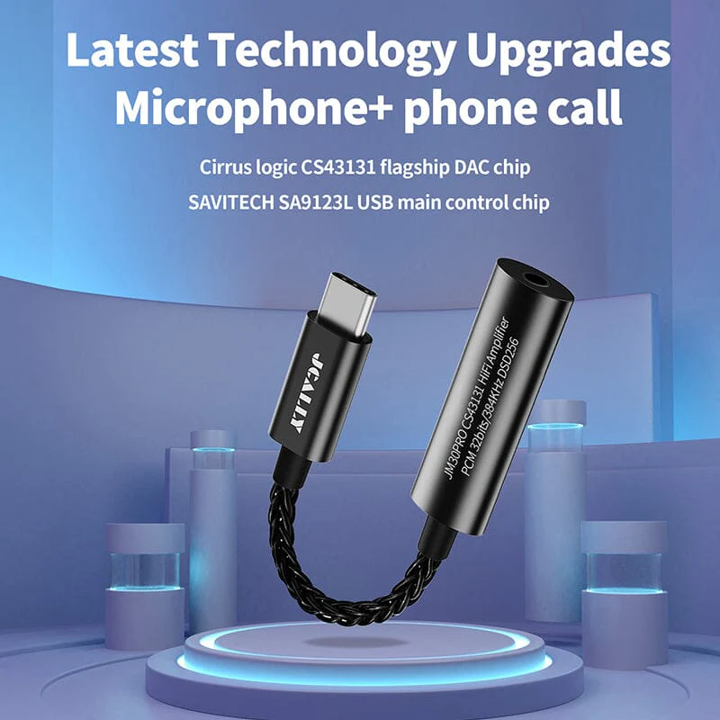 JCALLY JM30PRO Type-C Portable DAC & AMP Microphone + Phone Call - Image 5