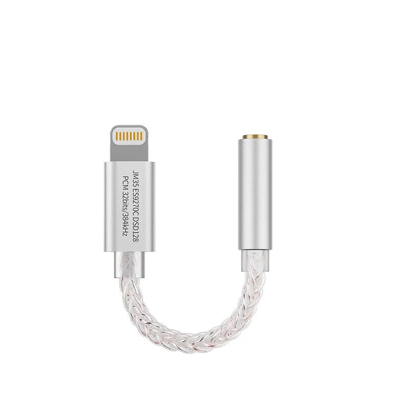 JCALLY JM35L USB Lightning To 3.5mm Cable DAC Hifi Adapter Decode Amp Digital Audio Cable - Image 2
