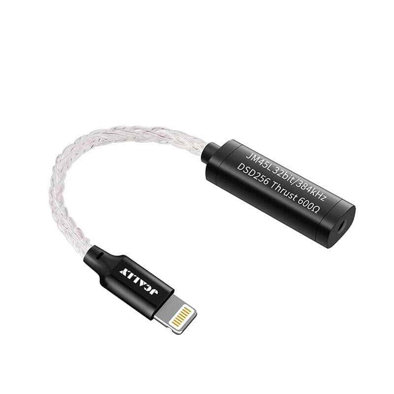 JCALLY JM45 JM45L Type C Lighting 3.5mm HIFI Portable Digital Audio Code Chip Earphone Decoding Adapter Silver Cable - Image 2