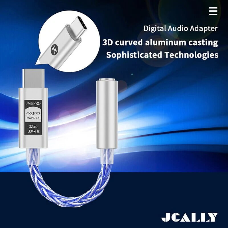 JCALLY JM6 Pro CX31993 Digital Audio Portable Decoding Type-C To 3.5mm Amplifier - Image 3