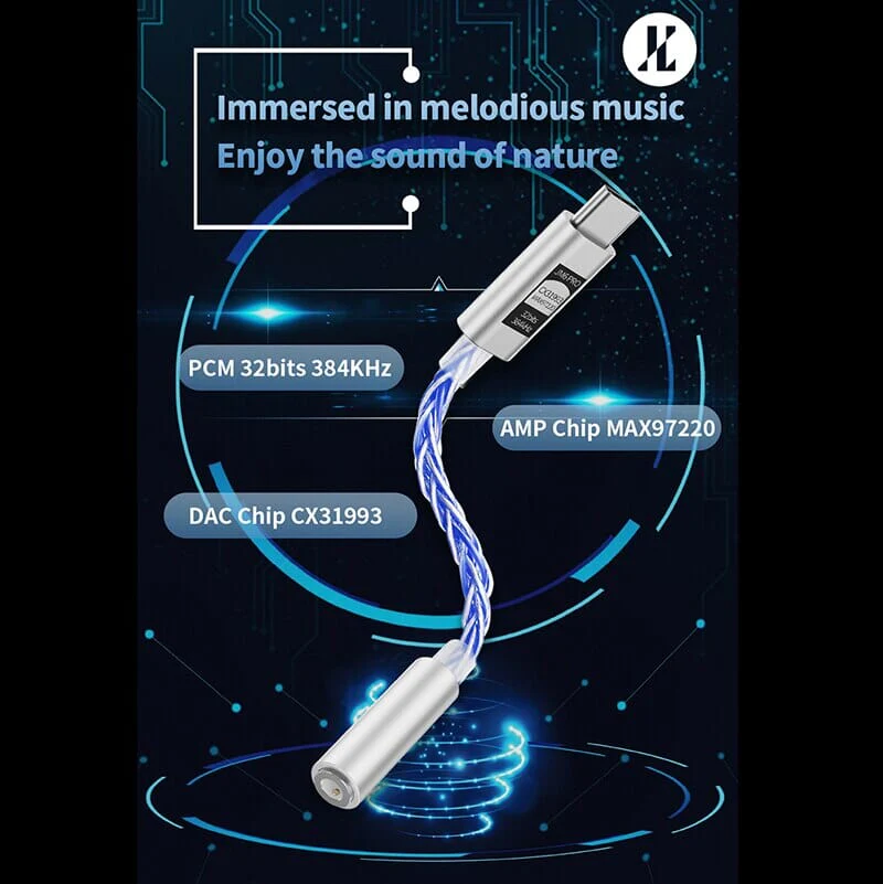 JCALLY JM6 Pro CX31993 Digital Audio Portable Decoding Type-C To 3.5mm Amplifier - Image 5