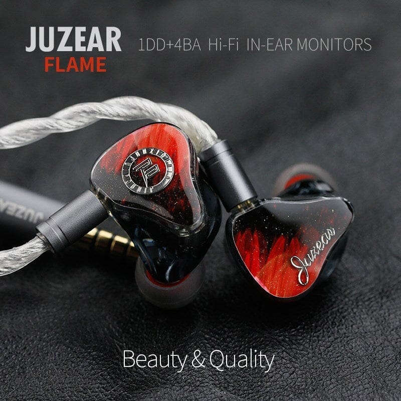 JUZEAR FLAME 1DD+4BA Hybrid In-Ear Earphone Monitor - Image 4
