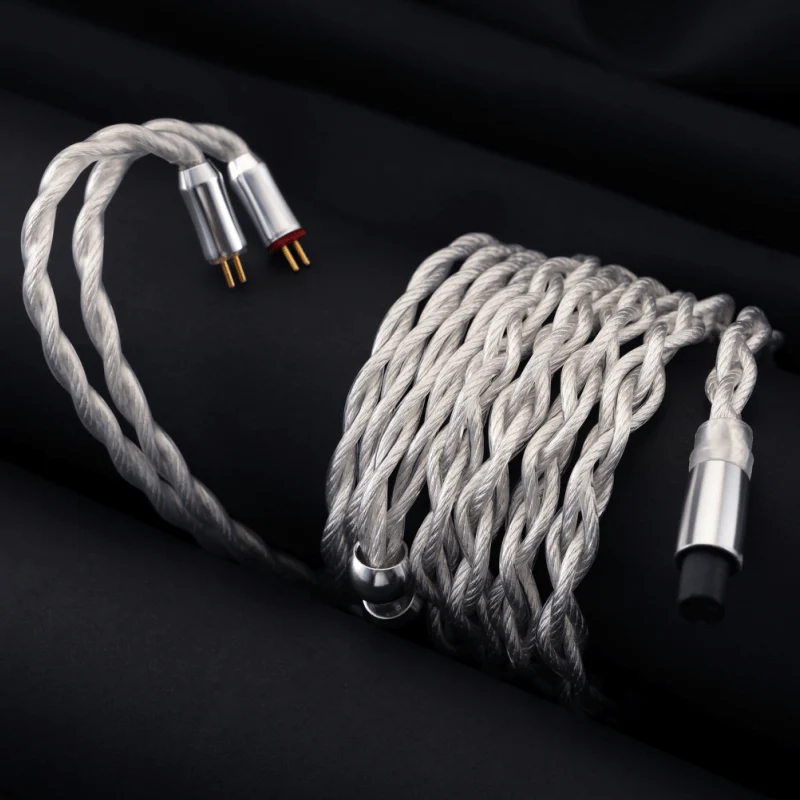 QoA RUM Silver Plated OCC Earphone Cable MMCX / 0.78mm - Image 2