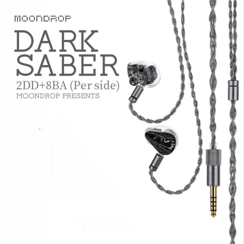 Moondrop Dark Saber 2DD + 8BA Hybrid In-Ear Monitor