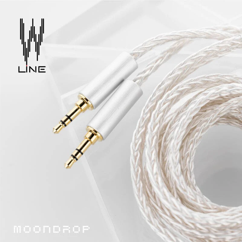 Moondrop Line V 6N Single Crystal Copper Silver-Plated Headphone Cable - Image 7