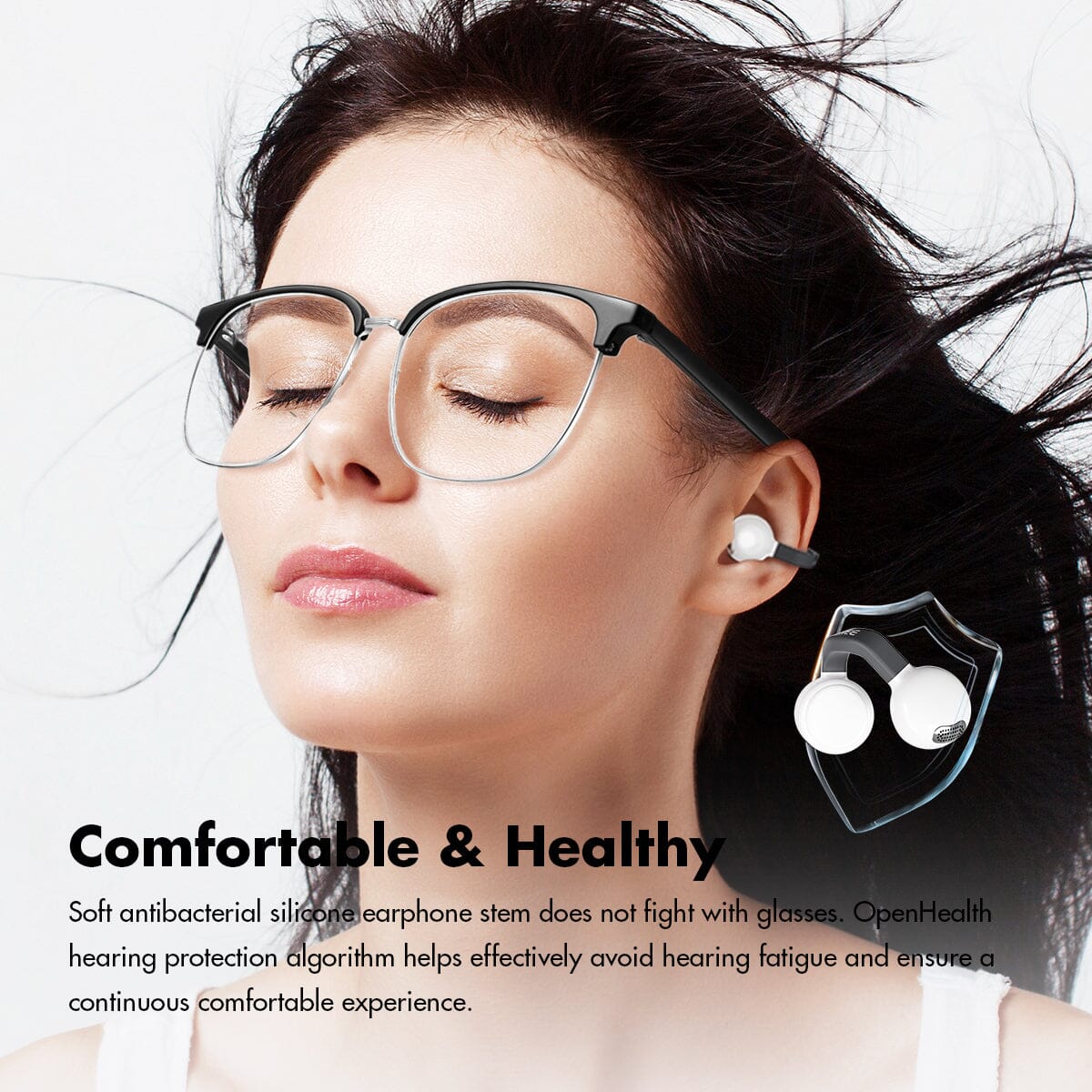 ROSESELSA OpenFree Open-Ear Bluetooth V5.4 Earbuds - Image 7