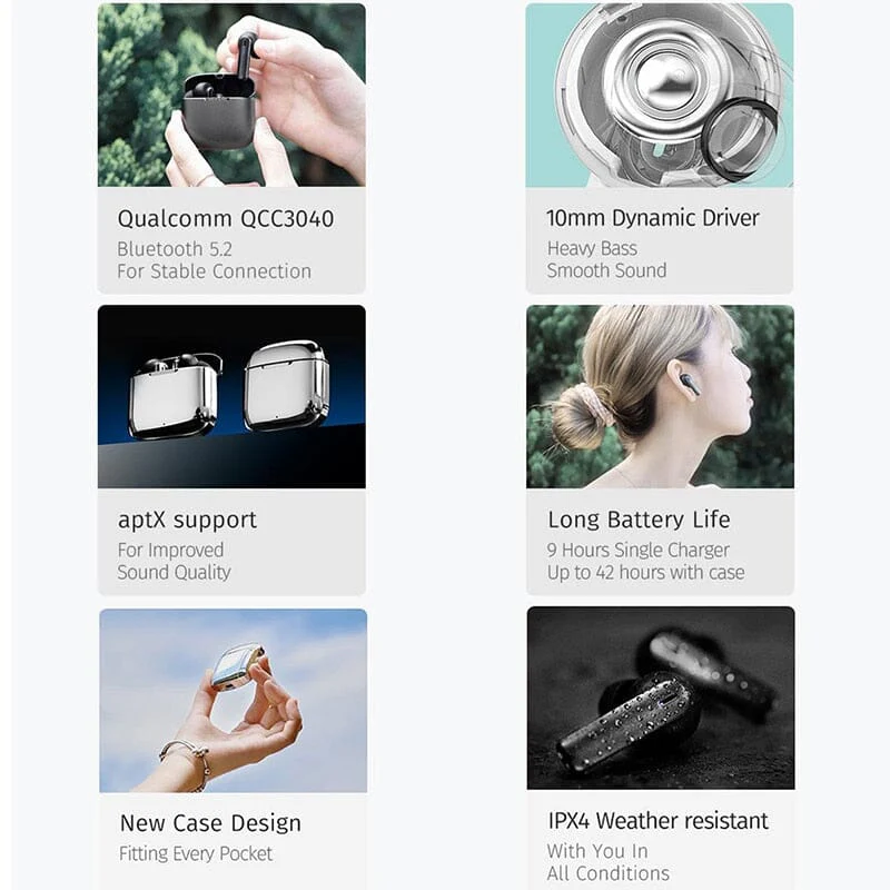 SHANLING MTW200 TWS Ture Wireless Bluetooth 5.2 Earphone 10mm Dynamic Driver IEMs - Image 4
