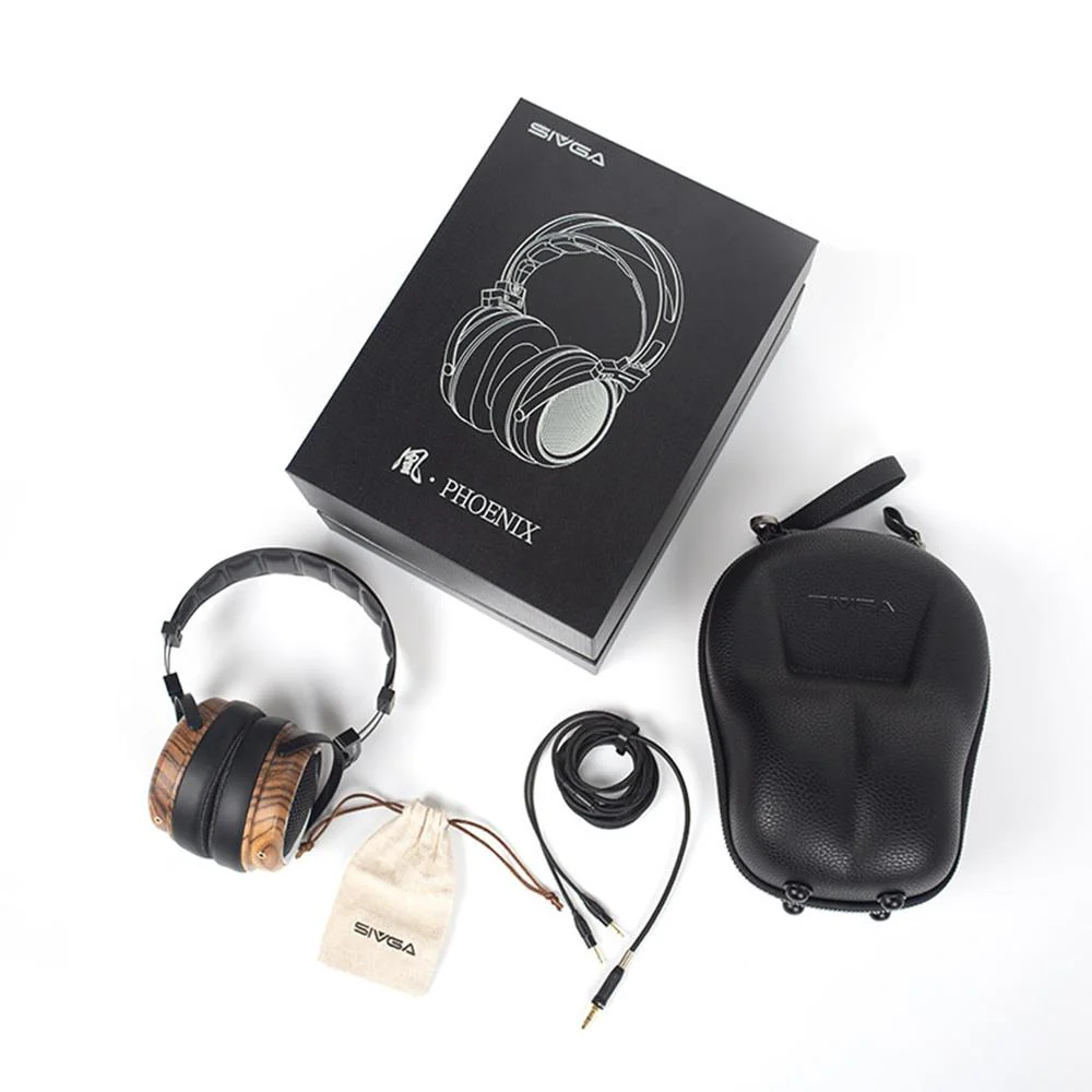 SIVGA PHOENIX Over Ear Open Back Zebra Wood Dynamic/Moving-coill Driver Headphone - Image 7