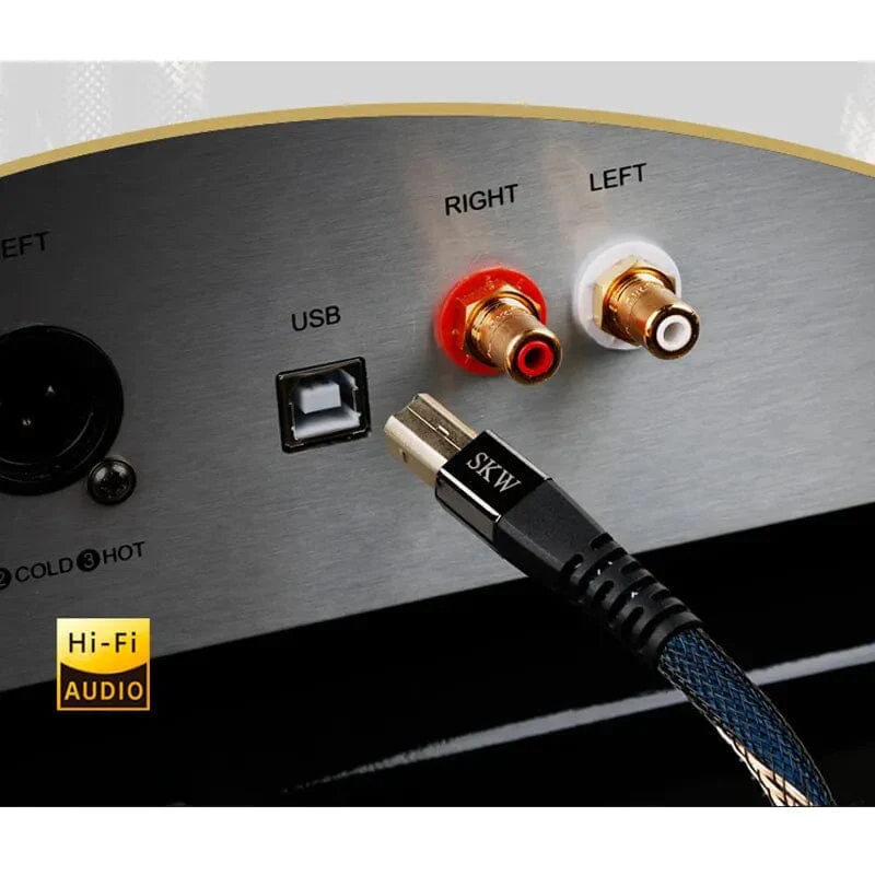 SKW BG-012 USB A-B / A-C HiFi Audio Cable - Image 2