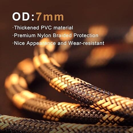SKW BG03 / BG-03 3.5mm Male to 2 RCA Male Audiophile Ultra-high Purity Copper Audio Cable - Image 3