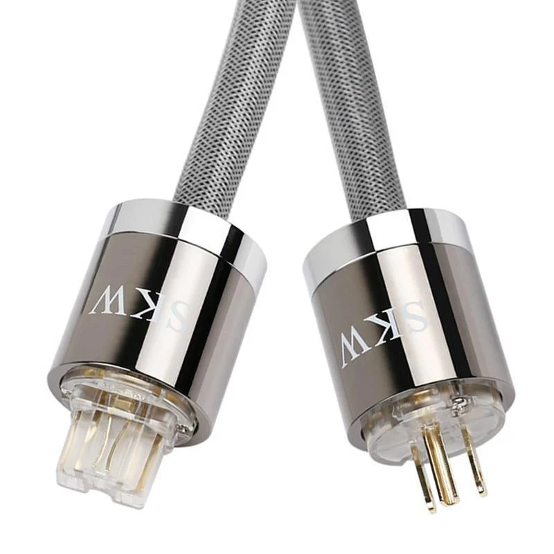 SKW HF004 EUR HIFI Power Cord With US/EU Type Plug Power Cable - Image 4