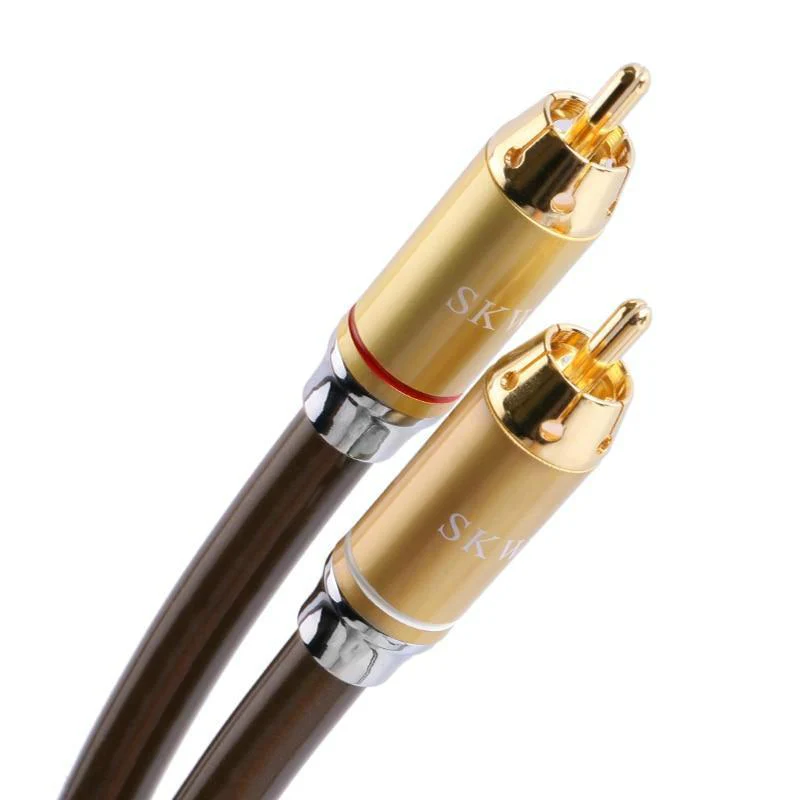 SKW SK-HF2001B RCA To RCA 6N High-Purity Copper HIFI Audio Cable - Image 3