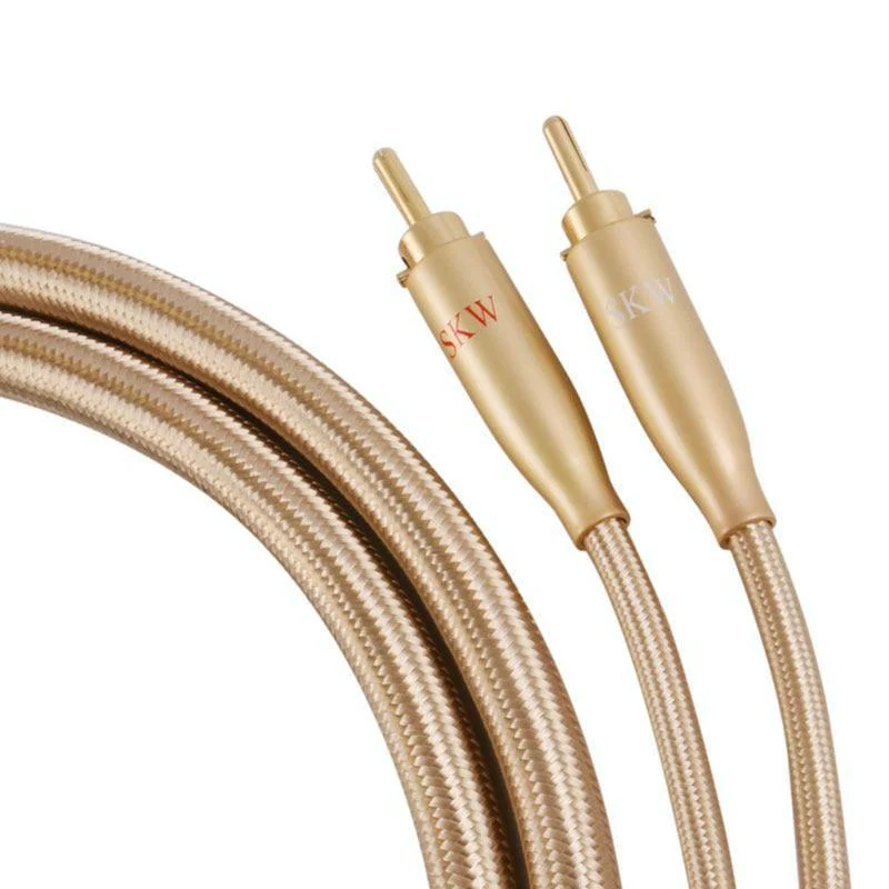 SKW SK1606005 Locking Type Termimal Audiophile Audio Cable 24K Gold-plated Banana Plug With Lock - Image 4