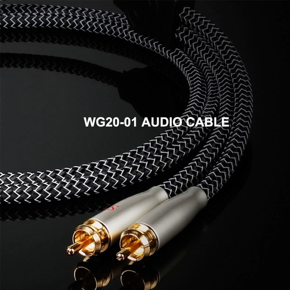 SKW WG20-01 Silver-plated High-purity Copper Conductor 3.5mm Jack To 2RCA Cable - Image 5