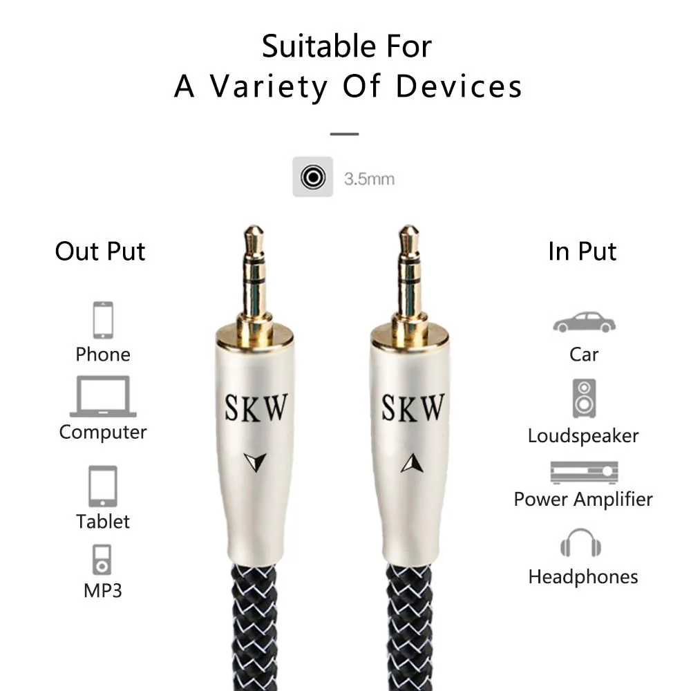 SKW WG20-02 Silver Plating On High-Purity Copper Conductor Audio Cable - Image 6