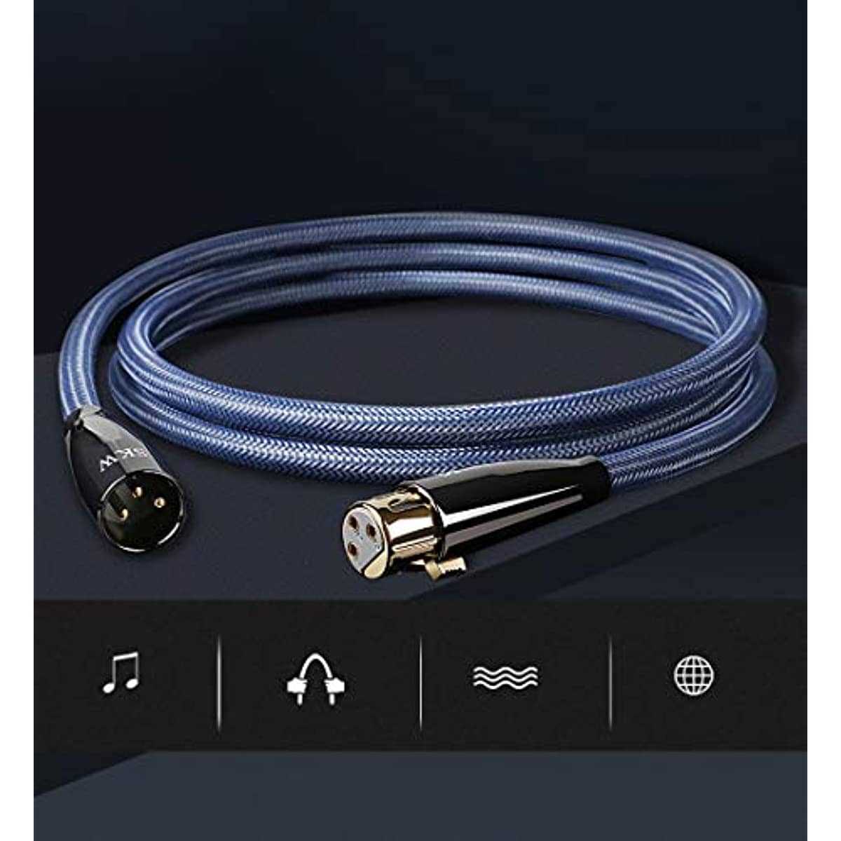 SKW X1901 Single High-Purity Copper Balanced XLR Male to XLR Female 3 PIN Microphone Cable - Image 6