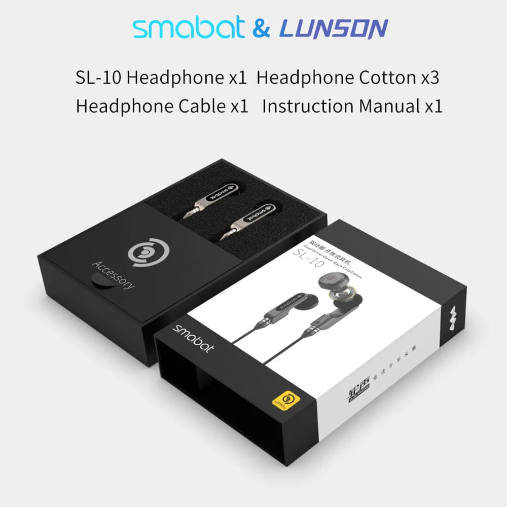 Smabat SL-10/SL10 CX31993 Dual Driver Open-Back Earbuds - Image 3