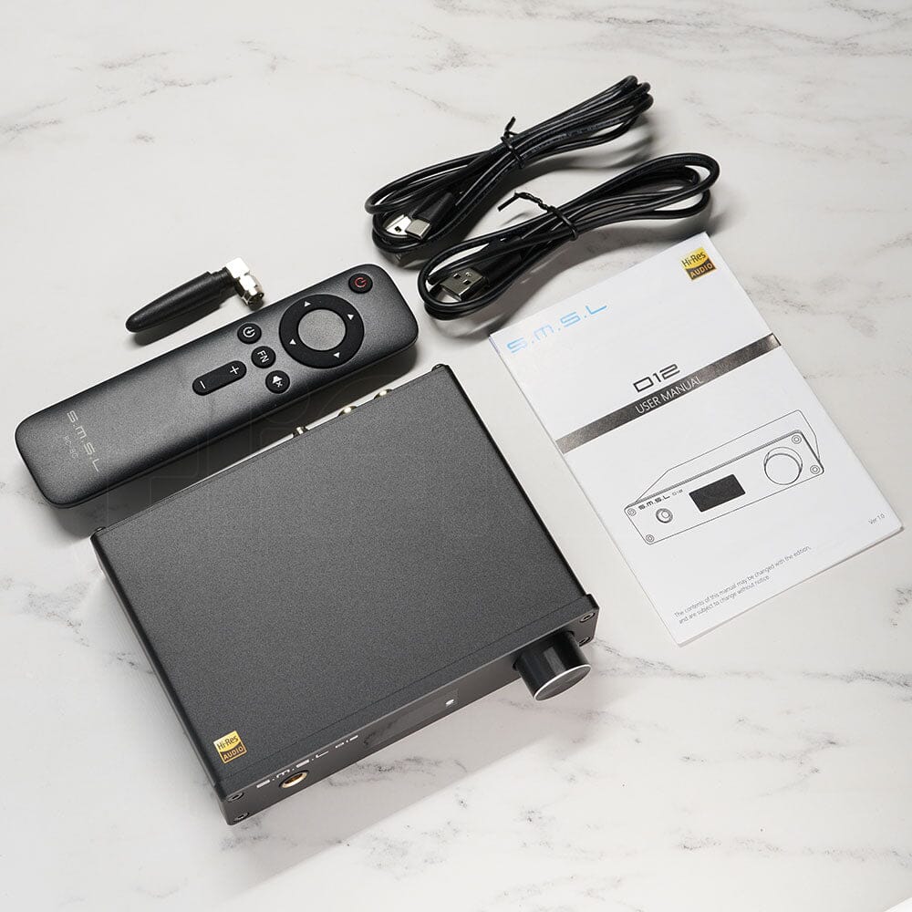 SMSL D12 AK4493S Bluetooth 5.0 USB MQA DAC & Headphone Amplifier - Image 2