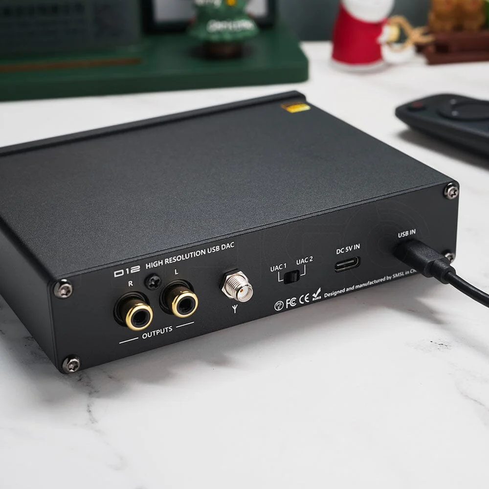 SMSL D12 AK4493S Bluetooth 5.0 USB MQA DAC & Headphone Amplifier - Image 3