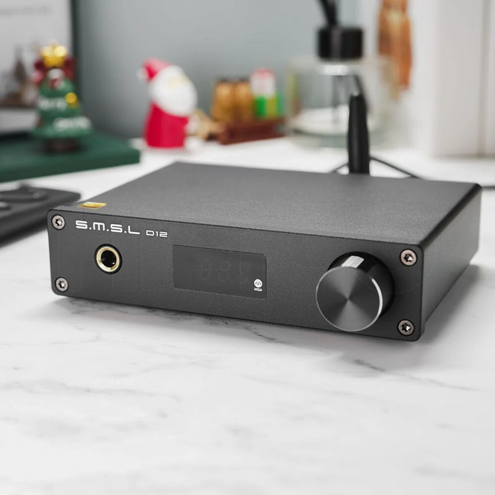SMSL D12 AK4493S Bluetooth 5.0 USB MQA DAC & Headphone Amplifier - Image 4