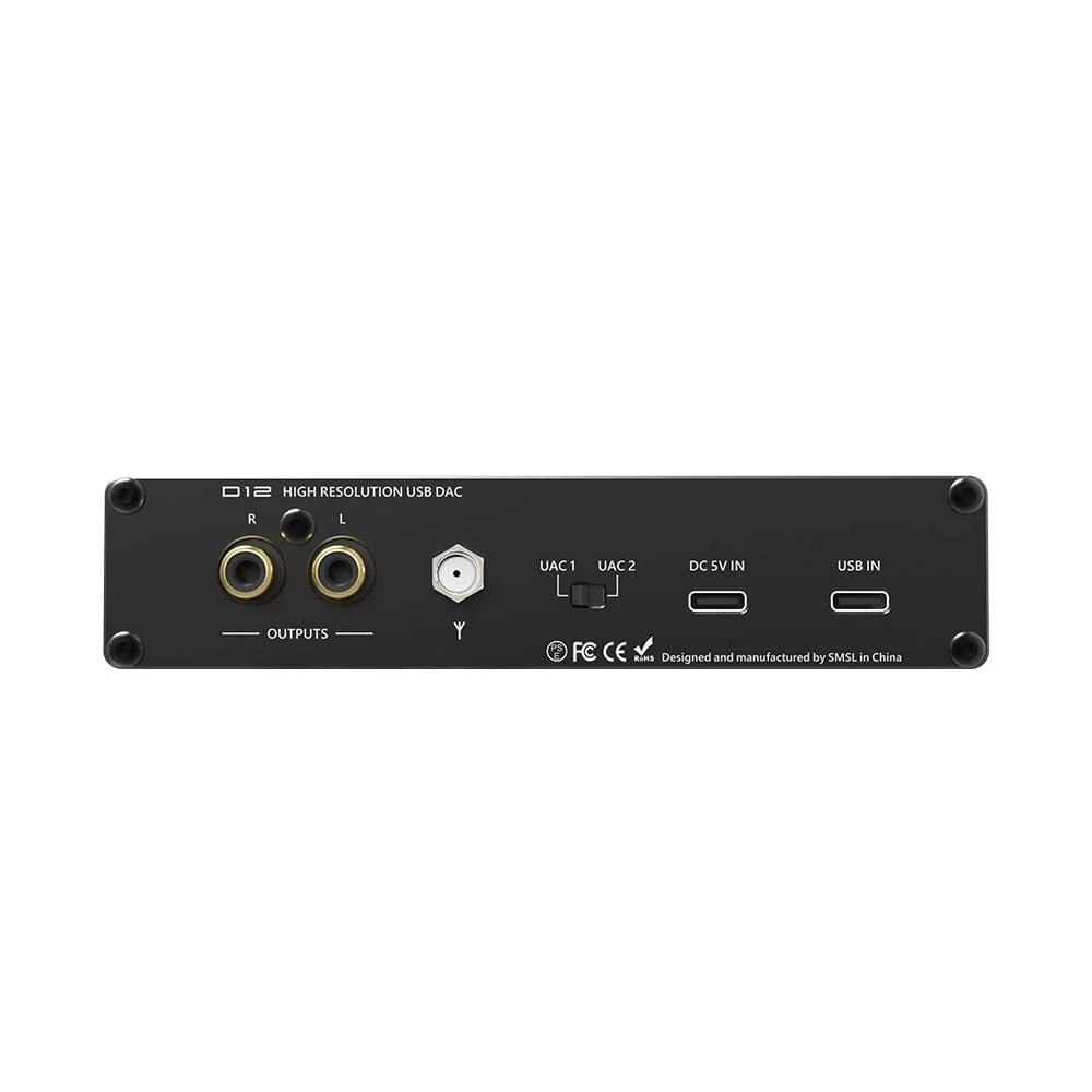 SMSL D12 AK4493S Bluetooth 5.0 USB MQA DAC & Headphone Amplifier - Image 9