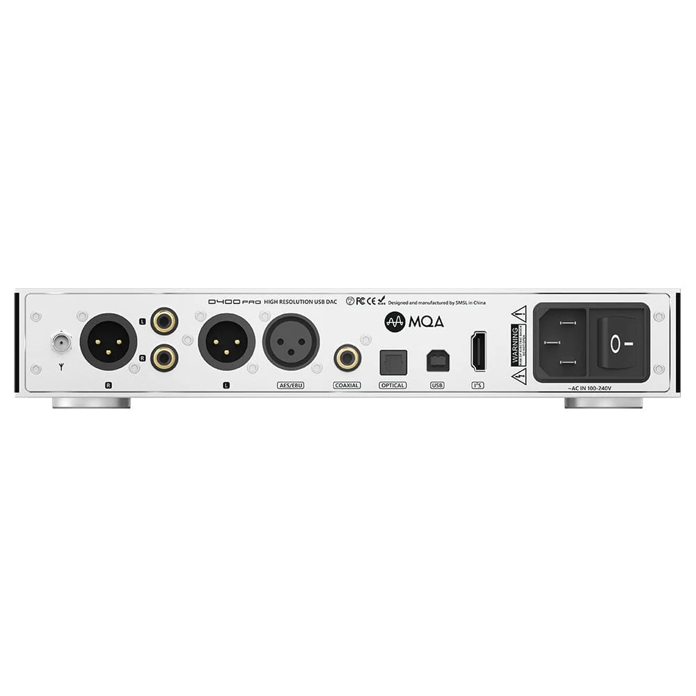 SMSL D400 Pro AK4499EX + AK4191EQ High-Resolution USB DAC Decoder - Image 4