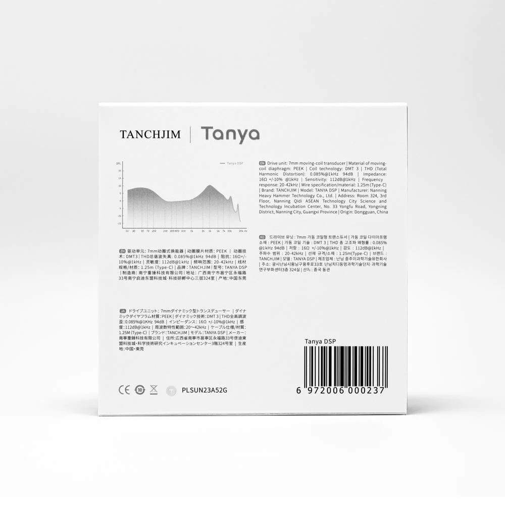 TANCHJIM Tanya DSP 7MM Dynamic HiFi Earbuds With Type-C Plug & Mic - Image 3