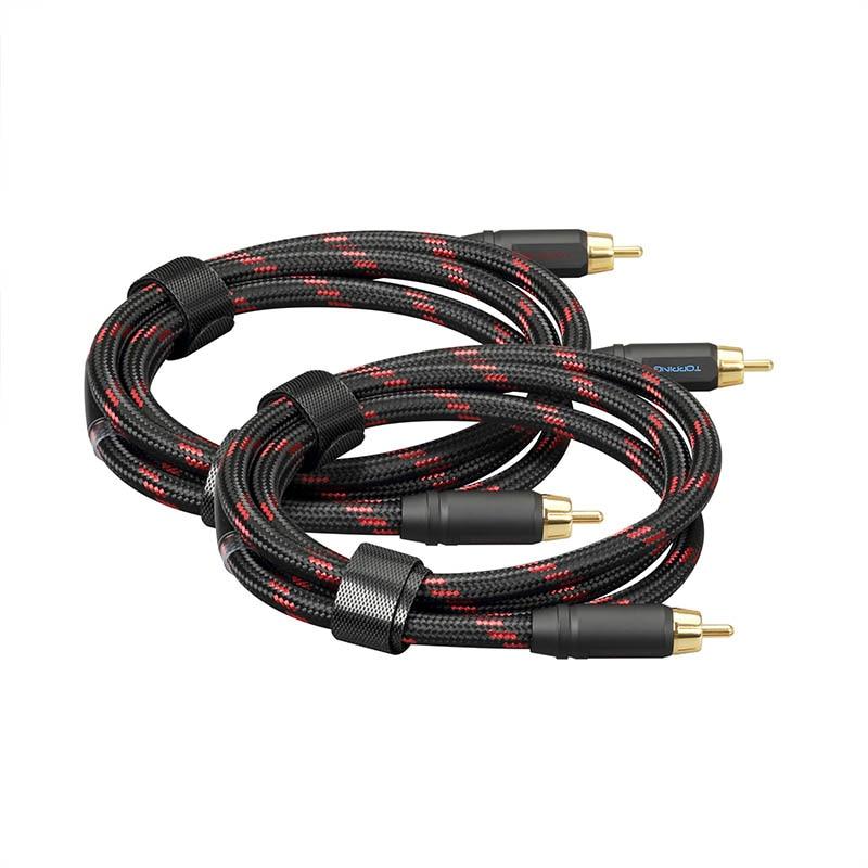 TOPPING TCR2 6N Single Crystal Copper Gold-Plated RCA Cable - Image 2