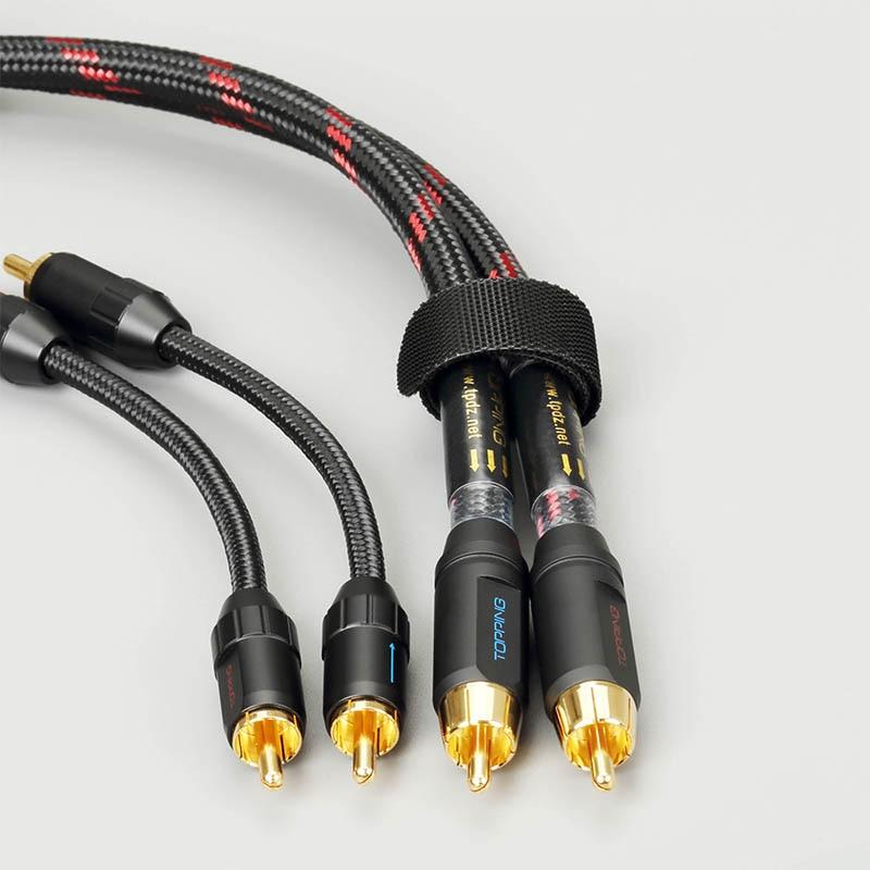 TOPPING TCR2 6N Single Crystal Copper Gold-Plated RCA Cable - Image 3