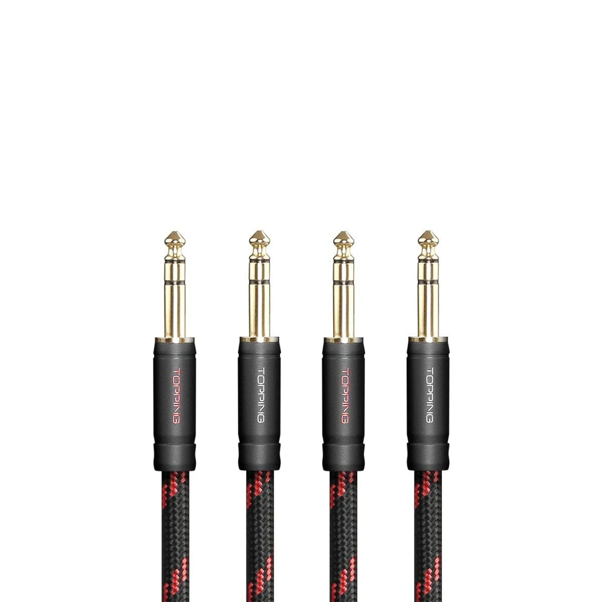 TOPPING TCT1 6.35mm TRS to 6.35mm TRS Balanced Copper Cable OCC (Pair) - Image 4