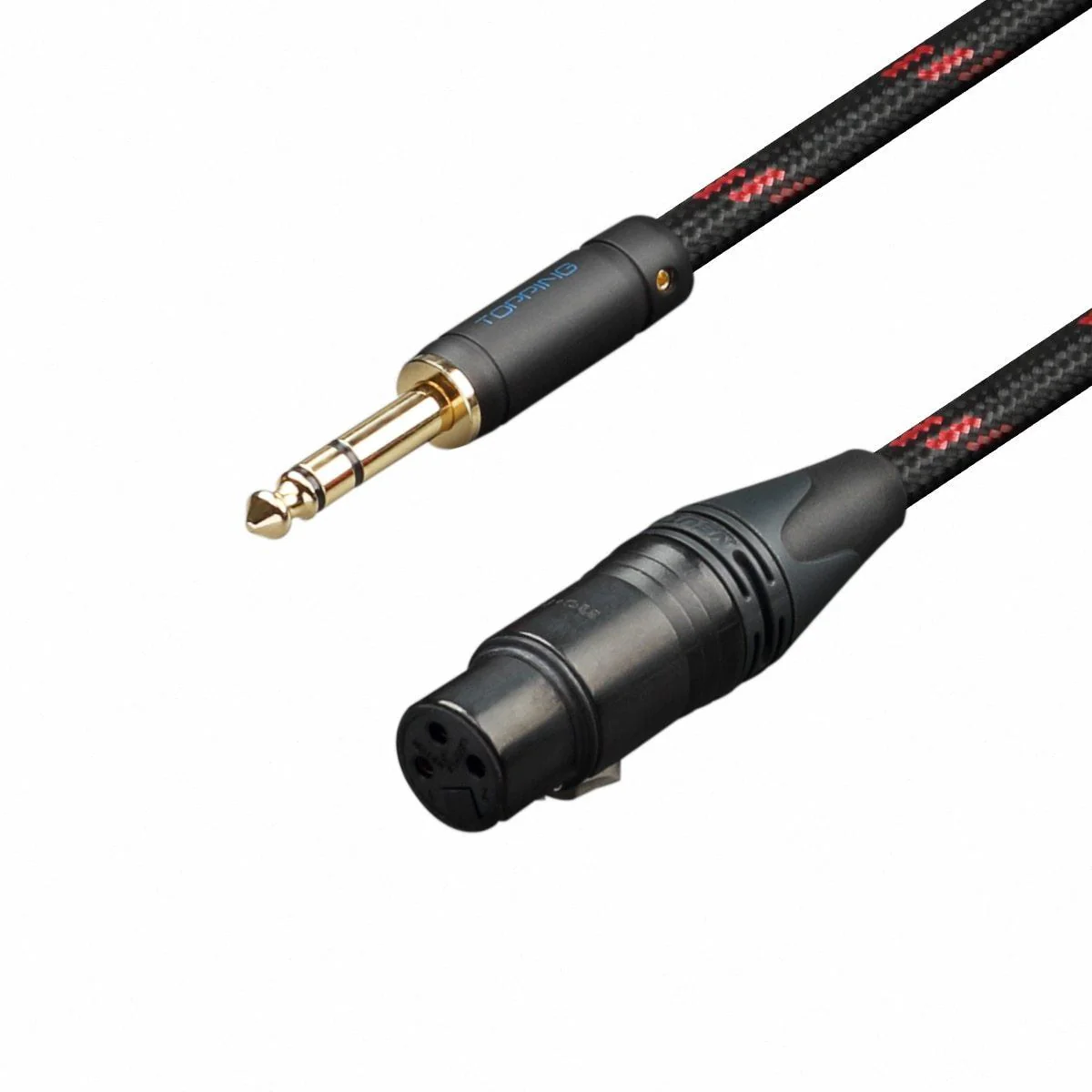 TOPPING TCT3 6.35mm TRS to 3-Pin Female XLR Balanced Copper Cable OCC (Pair) - Image 2