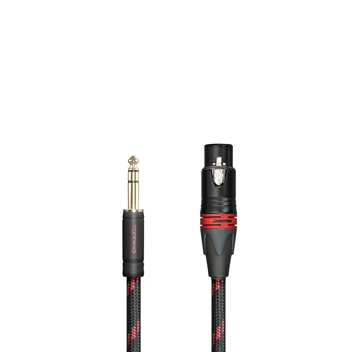 TOPPING TCT3 6.35mm TRS to 3-Pin Female XLR Balanced Copper Cable OCC (Pair) - Image 3