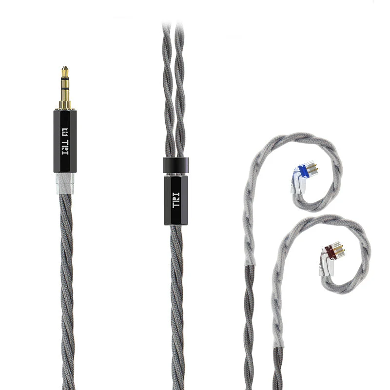 TRI Wolfram 4 Core OFC Shielding Pure Silver Upgrade Earphone Cable For TRI I3 Pro - Image 4