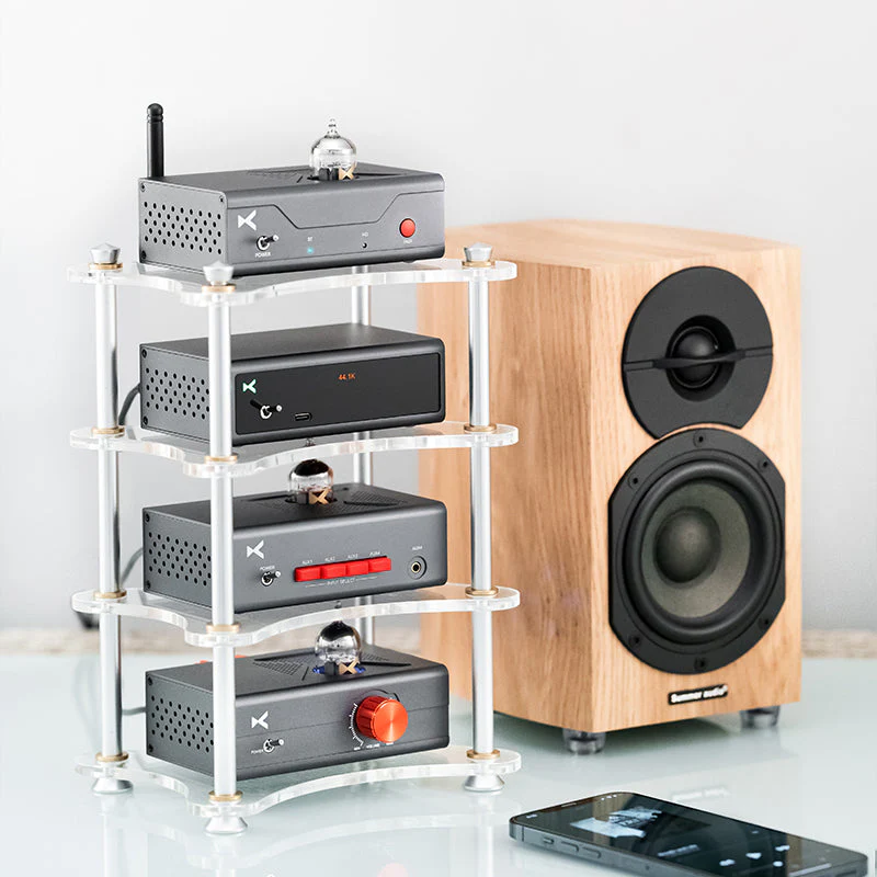 xDuoo X-R01 Multilayer Acrylic HiFi Rack For Small Amps & DACs - Image 12