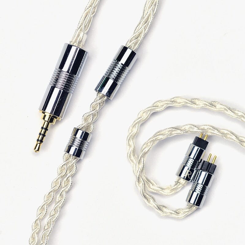 Yongse Galaxy 8 Core 5N-Pure Silver Earphone Cable 3.5/4.4mm-0.78 2PIN/MMCX - Image 2