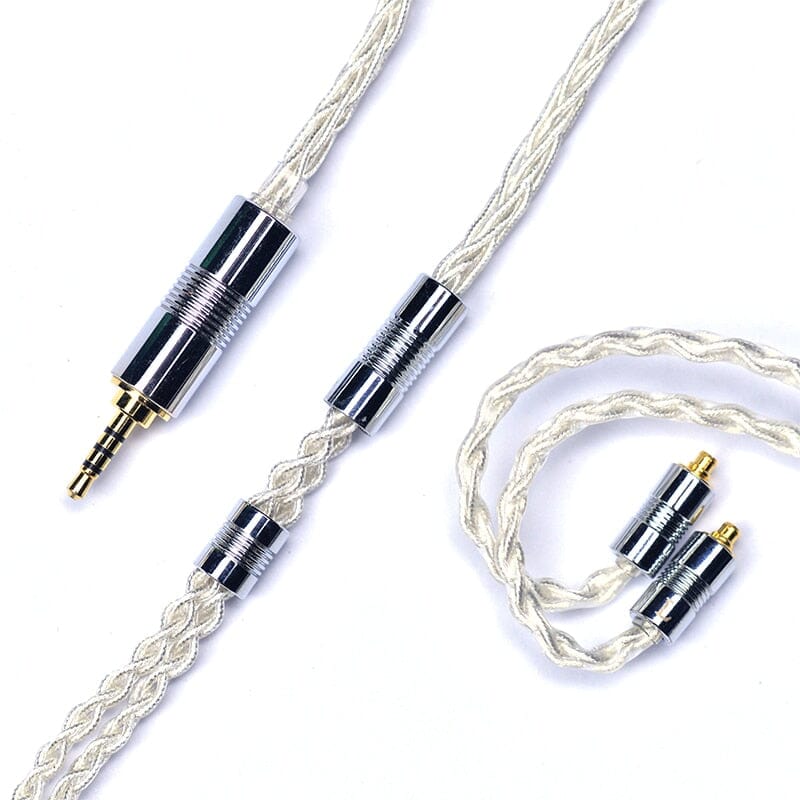 Yongse Galaxy 8 Core 5N-Pure Silver Earphone Cable 3.5/4.4mm-0.78 2PIN/MMCX - Image 3
