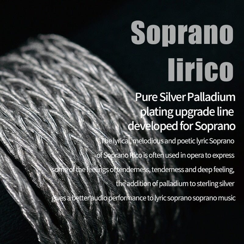Yongse Titan II 8 Core Silver Palladium Plating Earphone Cable 3.5/2.5/4.4mm-MMCX/0.78 2Pin - Image 4
